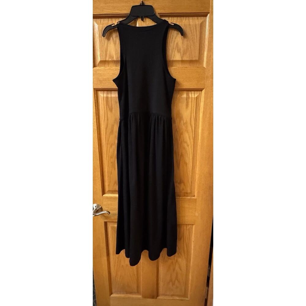 ATM Anthony Thomas Melillo Racerback Stretch Pima Cotton Maxi Black Dress M $295 - Picture 7 of 8